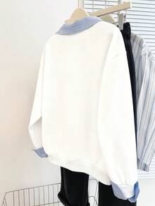 Resyla Autumn/Winter New Casual College Style Women Sweatshirt - White - View 2