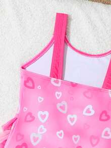 SHEIN Bộ đồ bơi liền thân hai mảnh in hình kỳ lân cho bé gái, 2 mảnh, màu hồng dễ thương, hình trái tim, kỳ lân, bộ đồ bơi kỳ lân cho bé gái, đồ bơi kỳ lân cho bé gái, bộ đồ bơi cho bé gái 2 tuổi, đồ bơi cho bé gái cỡ S 2-6 tháng, đồ bơi kỳ lân cho bé gái 2 tuổi, đồ bơi hình cá ngựa, đồ bơi liền thân cho bé gái, đồ bơi dễ thương cho bé, đồ bơi xếp nếp cho bé, đồ bơi xếp nếp cho bé gái, đồ bơi kỳ lân cho bé gái. - Hồng - Xem 5