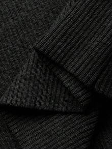 DAZY Áo len bó sát thiết kế thanh lịch dành cho nữ, Thu/Đông - màu đen - Xem 7