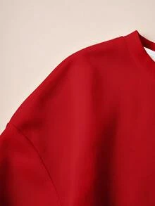 Betty Boop x SHEIN Women's Cartoon Figure Graphic Crew Neck Sweatshirt - White - View 4