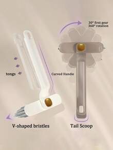 1/2件家用多功能无死角缝隙刷浴室马桶地板刷厨房旋转清洁刷 - 彩色 - 查看 7