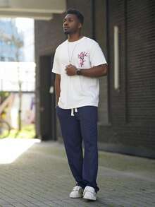 Heavens Edit 动漫男式日语文字龙图案 Y2k T 恤 - 白色 - 查看 4