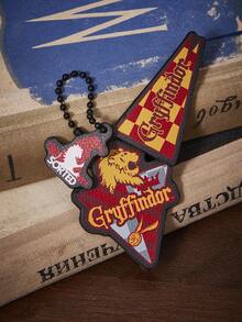 HARRY POTTER X SHEIN A Magic Revival Golden Red Eagle Academy Bead Chain PU Keychain - Red - View 2