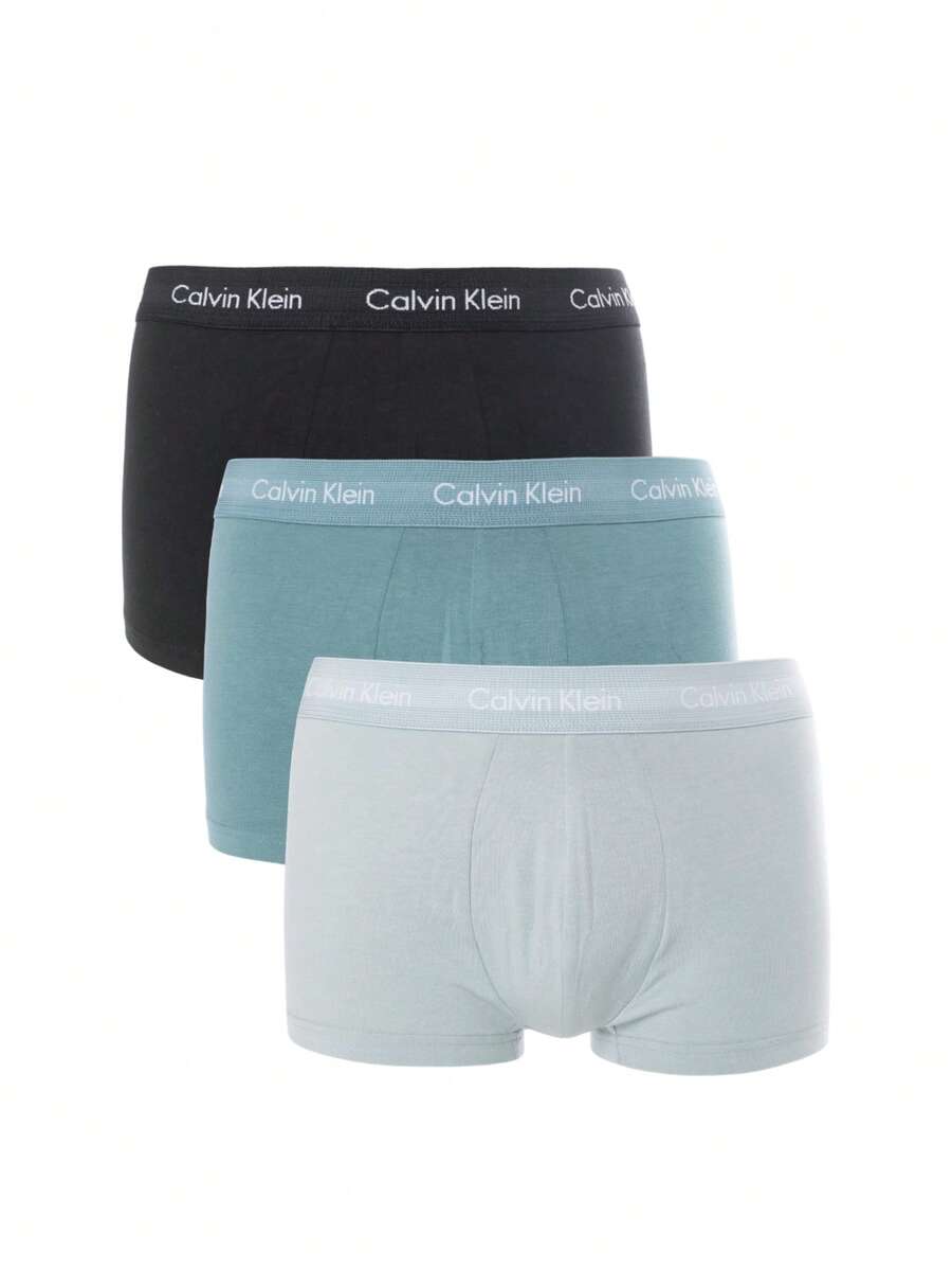Calvin Klein 3 Pack Men's Boxer Briefs - Black, Shade, Slate Turquoise - View 1