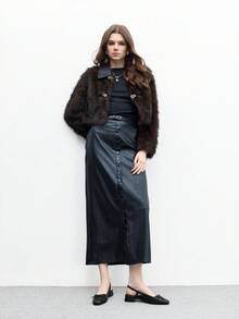 CUCCOO BIZCHIC Giày bệt mũi kín họa tiết nơ đi làm tiện dụng cho nữ - màu đen - Xem 10