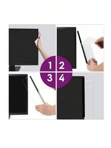 Tablero de mensajes lateral para monitor, soporte de notas y recordatorios para organización de oficina, panel de mensajes adhesivo para escritorio - Multicolor - Ver 2