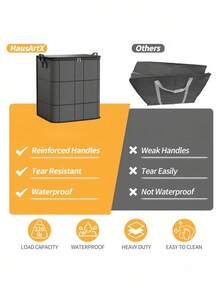 重型储物袋超厚PVC拉链封口防潮收纳袋节省空间真空压缩搬家收纳毯子衣橱必备品