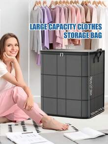 重型储物袋超厚PVC拉链封口防潮收纳袋节省空间真空压缩搬家收纳毯子衣橱必备品