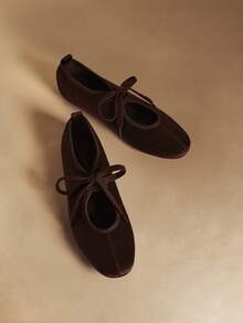 Rosivie 女士时尚百搭通勤休闲系带平底鞋