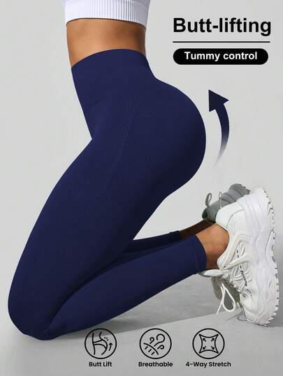 Slayform High Waisted  Seamless Slim Leggings For Women - Resilient Soft Touch Quick-Drying Breathable 4-Way Stretch Legging For Running Cycling Yoga Pickleball Exercize Casual