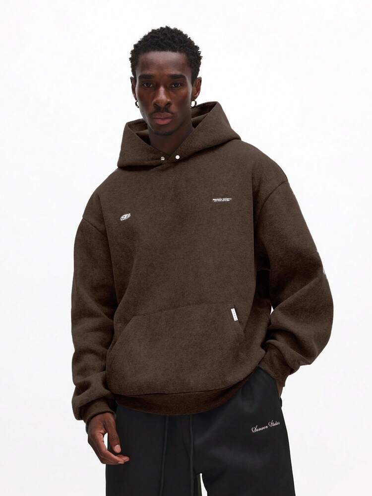 Washed Effect Overhead Hoodie With Pocket