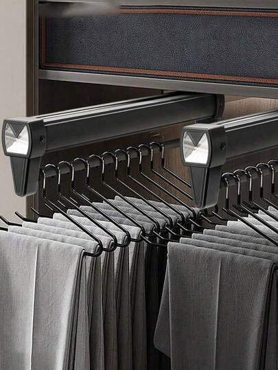 31/36cm High Quality Top Mounted Pull-Out Pants Rack Wardrobe Telescopic Hanger Built-In Damping Buffering Slide Rail Pants Rack Dress Pants Shoes Jeans Boots Skirtbedroom,Organizer,Organiser,Home Storage,White T Shirt Women,Black Pants Women,Ladies Winter Clothes,Dress,Winter Clothes For Ladies,