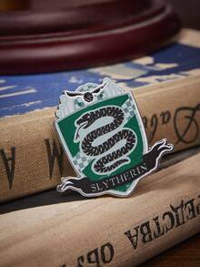 HARRY POTTER X SHEIN 4件套卡通图案胸针套装，奢华小饰品，情侣可爱风格，适合派对、音乐会/节日等场合 - 白金 - 查看 4