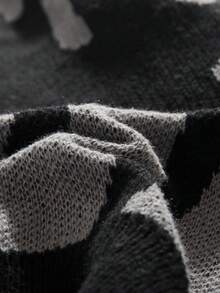 StoneGrade Men's Casual Daily Wear Simple Fashion Sweater, For Fall Winter - Black - View 4