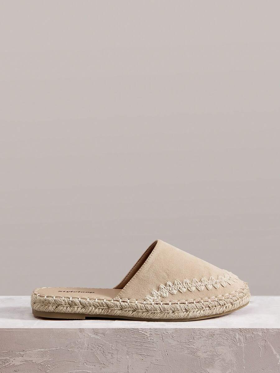 Styleloop 女士尖头时尚平底便鞋 - 杏色 - 查看 1