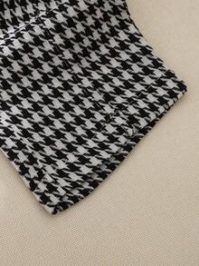 Souflis Bộ 2 món Áo khoác ve áo họa tiết răng sói kiểu Pháp cổ điển và quần, thích hợp cho tiệc tùng, trường học, những dịp thường ngày, phong cách quý ông cho bé trai mới biết đi - Nhiều màu - Xem 8