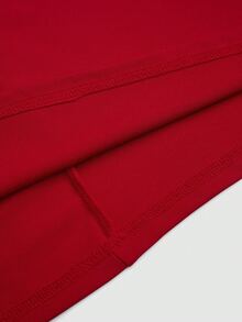 Sweetra Valentine Red Sexy Off-Shoulder Elegant Dress With Design Details, Suitable For Spring And Autumn - Red - View 6