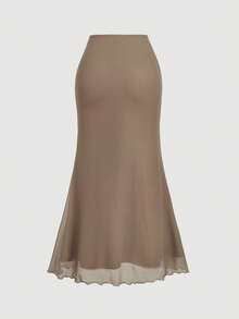 SHEIN MOD 2pcs Floral Print T-Shirt And Slim Fit Maxi Skirt Elegant Women Set Vacation Outfits Woman Skirt Set Wedding Guest Outfit Skirt Sets - Multicolor - View 5