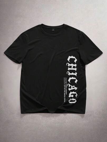 StoneGrade 男士修身圆领短袖T恤，夏季时尚