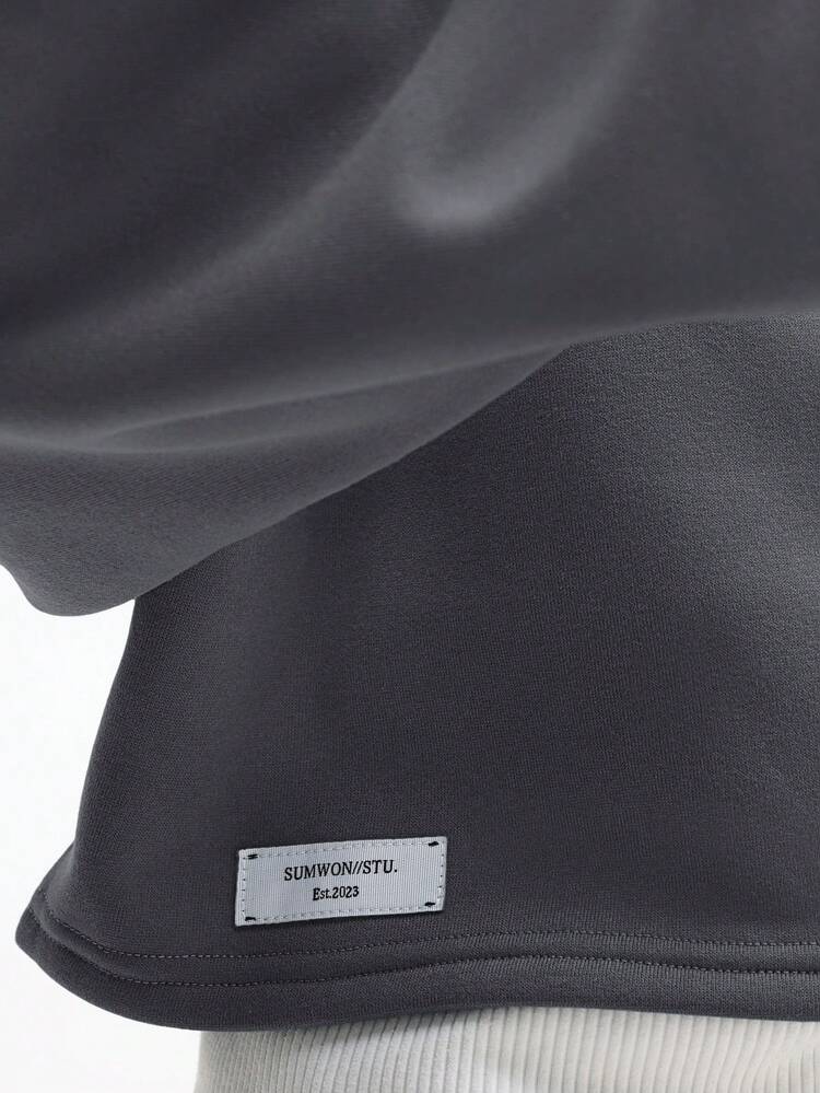 Oversized Drop Shoulder Pullover Hoodie