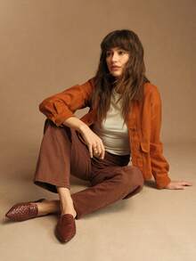 Rosivie Bailarinas de punta fina y minimalistas de uso versátil y casual para mujer - Marrón - Ver 2