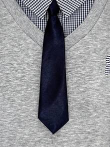 Genkimix Kids 2件套女童针织卫衣和迷你裙套装 - 灰色 - 查看 6