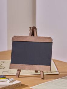 Cirelle 1pc Nordic-Style Wooden Desktop Blackboard - Antique Style Blackboard For Home Office, Living Room And Corridor Decoration, Inspiring Message Board, Distressed Small Blackboard Message Board, Coffee Shop Small Ornaments, High-End Living Room Corridor Decoration - Black - View 6