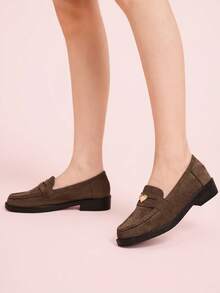 CUCCOO DOLLMOD Giày bệt đa năng thời trang nữ đi làm - màu nâu - Xem 5