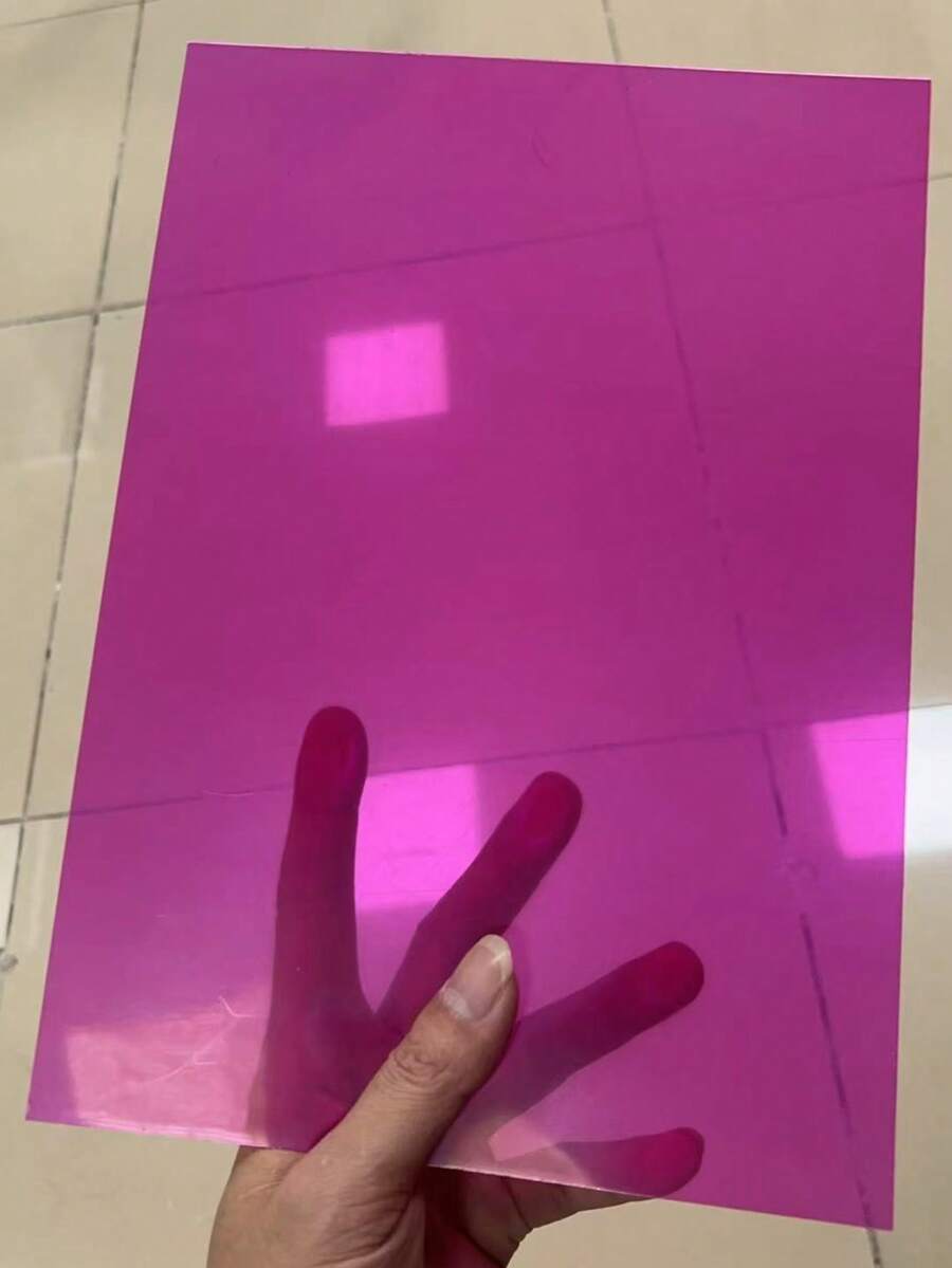 10片透明亚克力板，可用于替换相框玻璃、展示物品、绘画、DIY工艺品、婚礼和生日派对座位卡装饰、情人节、情人节婚礼、生日 - 粉色 - 查看 1