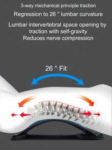 1PC Lumbar Support Cushion Yoga Pilates Back Stretcher Massage Magnets Spine Relaxation Neck Back Pain Relief Fitness Equipment Home Office Use