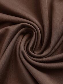 SHEIN EZwear Bộ 3 trang phục bó sát cổ vuông tối giản cho nữ, phù hợp cho mùa thu/đông - Nhiều màu - Xem 7