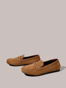 Styleloop 舒适休闲简约女士乐福鞋 - 棕色 - 查看 3