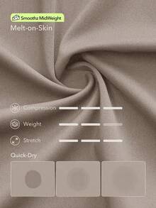 OutZeal 女士运动裤 日常休闲家居速干柔软针织高腰直筒裤带口袋 - 棕色 - 查看 4