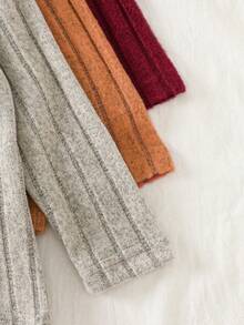 SHEIN Vintaside Kids 6pcs/Set Unisex Baby Casual All-Match Graphic Print Long Sleeve Top And Pants Set, Comfortable Soft Fabric Suitable For Infants - Multicolor - View 3