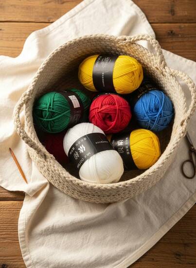 Cirelle 4-Ply Milk Cotton Yarn For Crochet, Soft  Craft Yarn For DIY Knitting