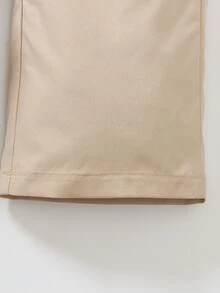 男童休闲工装裤，面料柔软舒适，适合日常穿着、上学、外出、旅行等场合。 - 杏色 - 查看 3