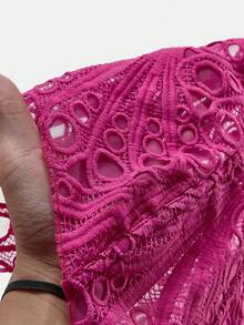 Amplova 2 pezzi Set di top corti aderenti da donna con spalline larghe e senza maniche, di colore unito - Fucsia - Visualizzare 8