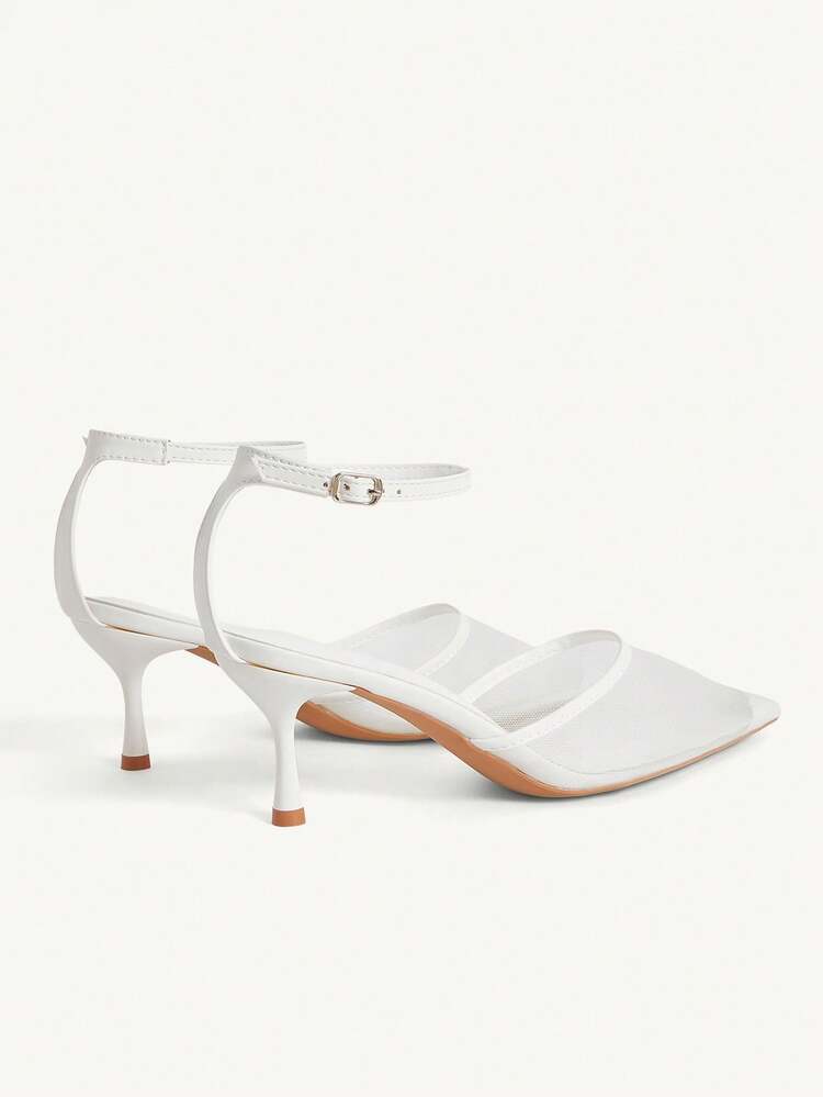 CUCCOO CHICEST Women's Pointed Toe Buckle Design Everyday Versatile Fashion High Heels For Christmas