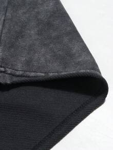 ROMWE MEN Goth 时尚印花复古夏季短款圆领背心 - 灰色 - 查看 5