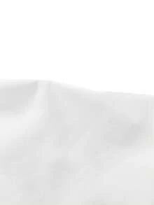 Elenzga Áo sơ mi nữ cổ chéo hở xẻ sau lưng cỡ lớn - trắng - Xem 6