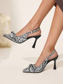 CUCCOO CHICEST Women's Pointed Toe Buckle Design Everyday Versatile Fashion High Heels Wedding Shoes Summer Shoes Bride Shoes - White - View 1