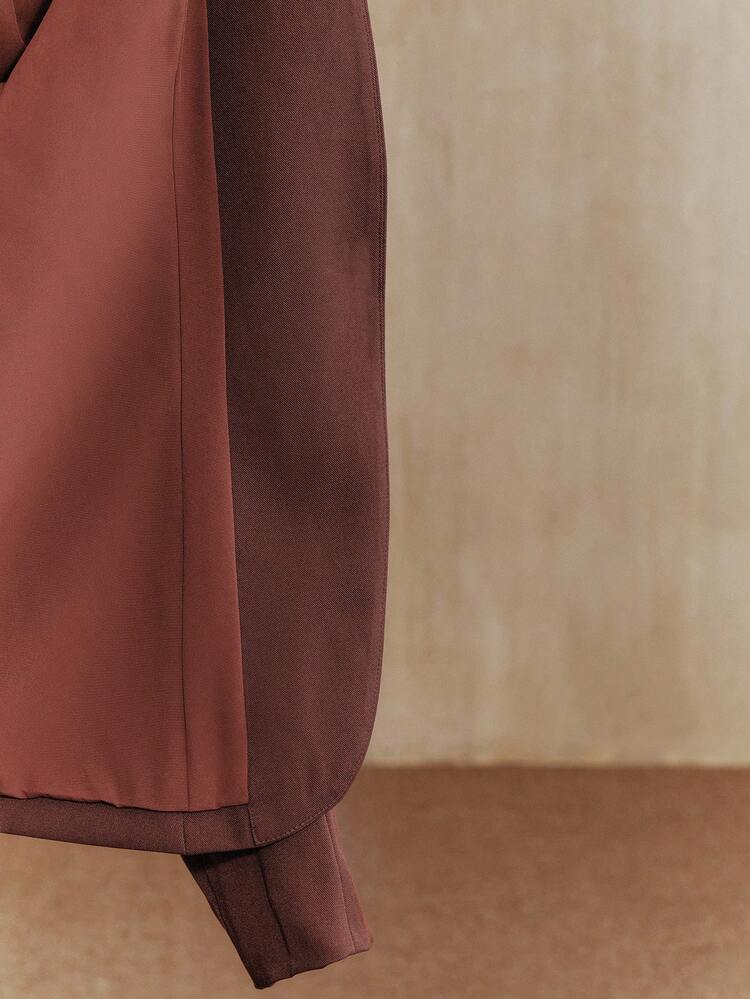 Blazer elegante e retrò da donna con decorazione floreale e vita stretta, top da festa