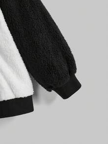 ROMWE Avant 可爱天使翅膀装饰女式卫衣 - 黑與白 - 查看 14