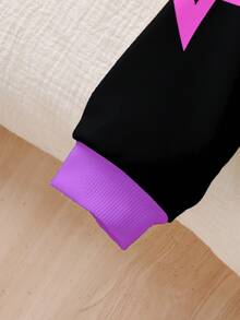 Sparklyn KPOP Idol Star Graphic Print Sweatshirt For Tween Girl, Fashionable Casual, Suitable For Autumn/Winter - Multicolor - View 4