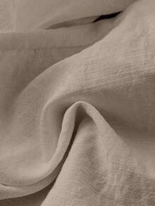 Franclia Petite Quần thường ngày vải lanh thanh lịch cho nữ - Màu be - Xem 4