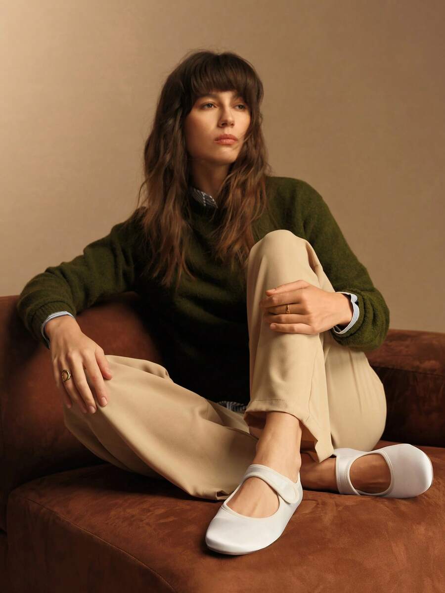 Rosivie Pantofi sport simpli, casual, versatili, pentru femei - alb - Vizualizare 1