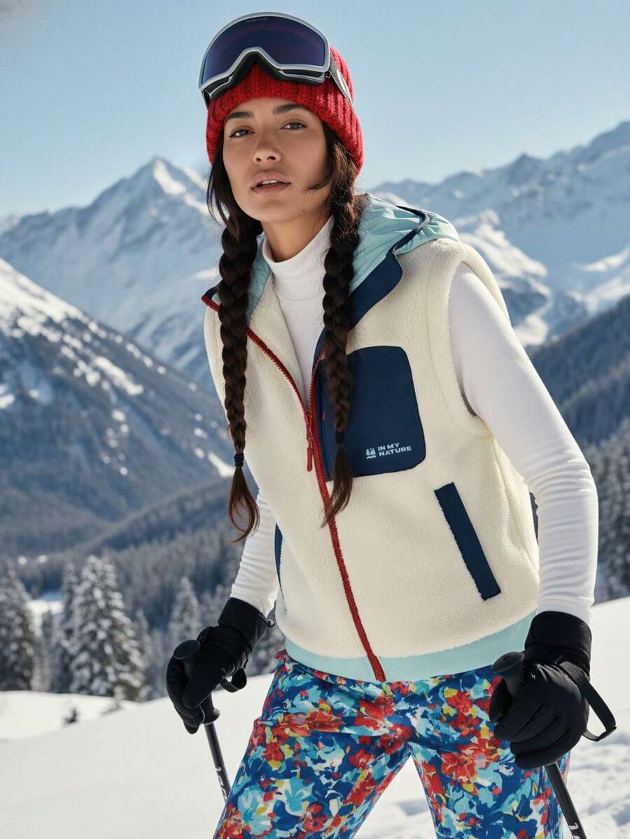 In My Nature 女士休闲户外连帽背心夹克，秋冬