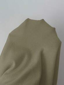 Modelyn Conjunto de 2 piezas de suéter de manga larga y pantalones de unicolor elegante para mujer - Camel - Ver 6