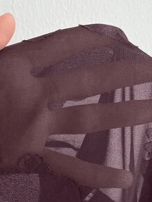 Viva Relle Blusa oversize da donna con motivo floreale jacquard, maniche a lanterna, sexy con fiocco