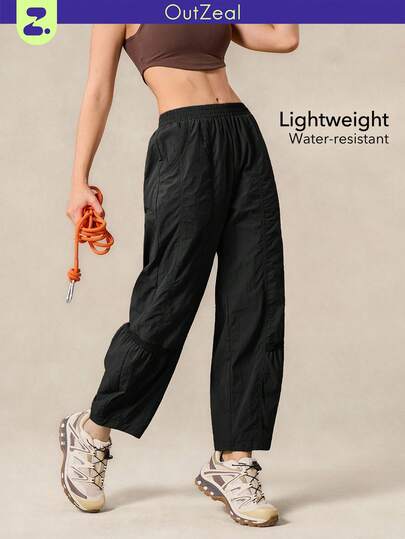 OutZeal Women Water-Resistant Mesh Side Pocket Outdoor Pants Hiking Camping Travel Fall